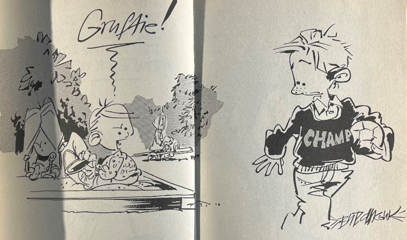 In der Ausstellung präsentiertes Buch "Grufties: der alte Mensch ab dreissig! Cartoons"