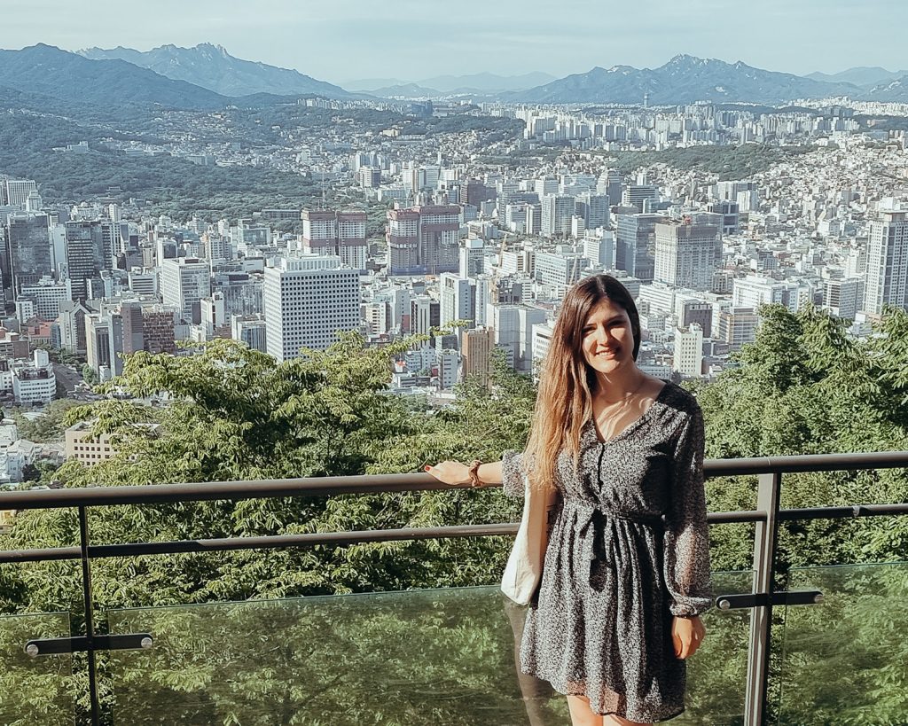 Katharina, Studentin im BA Sprachliche Integration Schwerpunktwahl «Sprachbildungsmanagement" im Auslandssenester in Seoul, Korea.